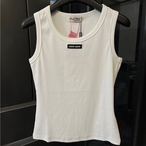 Miu Miu Ivory Tank Top